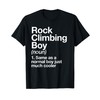 Rock Climbing Boy Definition Funny Sports T-Shirt
