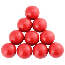COMOK Ball Handle Knob M8 Threaded Red Ball Knob Machine Control Handle 32mm Diameter Ball Nut 10Pcs