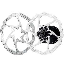 2 PCS 160mm Bicycle Disc Brake Rotors Stainless Steel Bicycles Rotors Six-Pin Rotors with 6 Bolts Suitable for Most Bicycles Mountain Bike Road Bike MTB BMX Bicycle Accessories