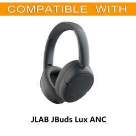 defean Ear Pads Compatible with JLAB JBuds Lux ANC Wireless Headphones Ear Pads with Soft Leather Noise Isolating Foam Replacement Ear Pads (Graphite)