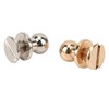200 Set Chicago Screws 0.3x0.2in Pure Copper Glossy Durable Round