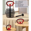 Adjustable Kettlebell Handle Ergonomic Weight Plate Kettlebell Handle Strength Training