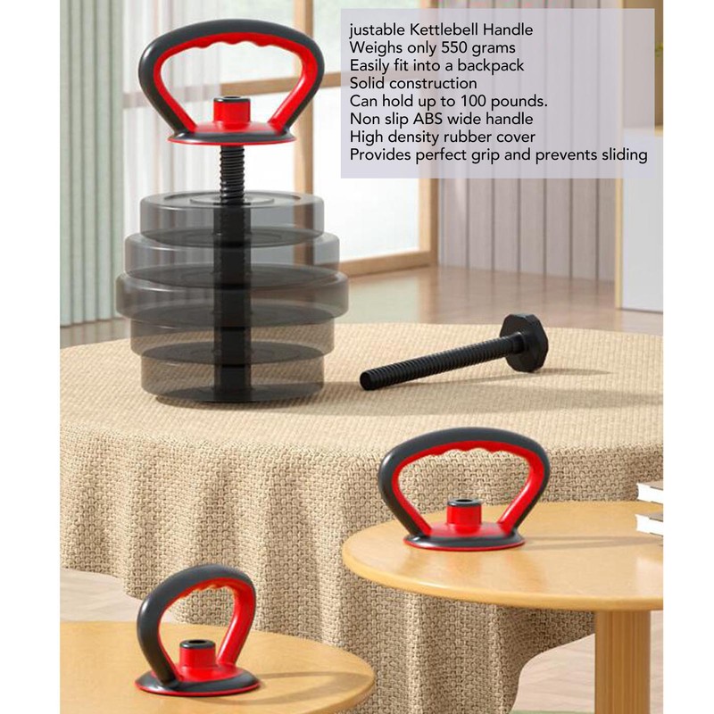 Adjustable Kettlebell Handle Ergonomic Weight Plate Kettlebell Handle Strength Training