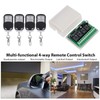 ASHATA Multifunctional Wireless Remote Switch, DC12 V 433 MHz 4-Way