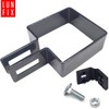 Square End Clamp 50 x 50 Graphite Fence Clamp Strut