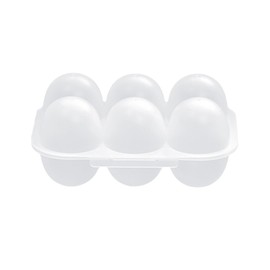 MONOJLY Dustproof Egg Boxes with 6 Compartments with Lids Keep Your Eggs Fresh and Clean Storage Containers Transparent Egg Holder Home Use
