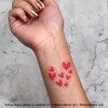 4 x 'Heart Full Of Hearts' Temporary Tattoos - Water