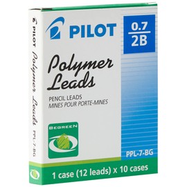 Pilot Progrex PPL-7-2B-BG Mechanical Pencil Leads 0.7mm Black (Pack of 10)