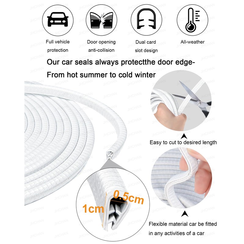 Universal Car Door Edge Protector w Hammer | Auto Anti-Scratch