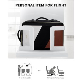 LOVEVOOK Carry on Travel Backpack, Large 40L for Men & Women Flight Approved with USB Charging Port&3 Packing Cubes, Large Suitcase Water Resistant Luggage Daypack Busi, Beige-Black