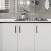 POVEFONK 10 Pack 3-3/4 inch(96mm) Black and Antique Brass Kitchen