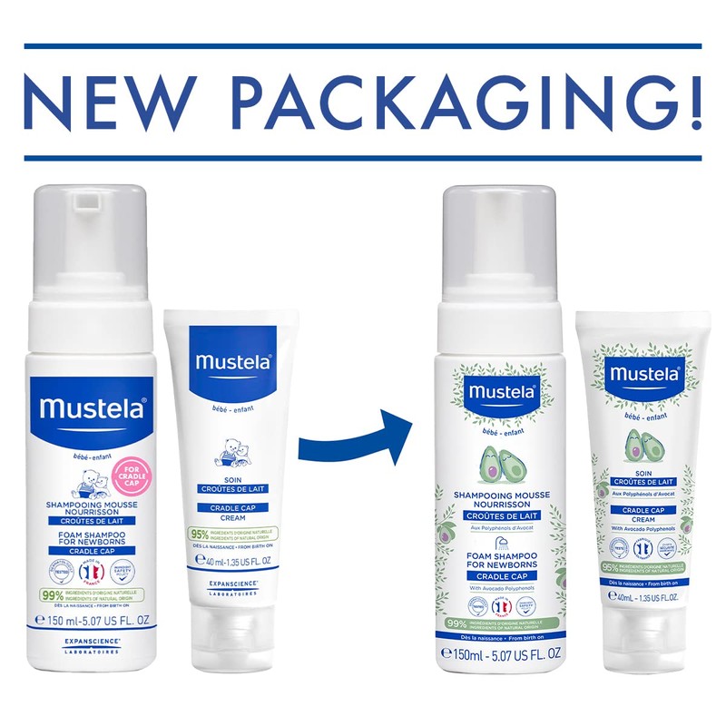 Mustela Baby Cradle Cap Bundle - Natural Baby Shampoo &