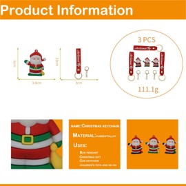 Kinglighten 3 PCS Christmas Gifts Idea Cute Keychain,Kawaii Accessories Anime Keychains,Handbag Backpack Charms for Girls Boys,Women Men Car Keys Cool Keychains（Handbag）