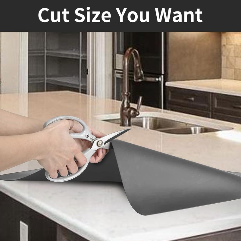 2MM Super Thick Large Silicone Mat, 23.6"x23.6" Silicone Mats for