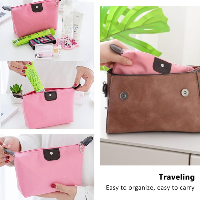 WALWAL Waterproof Makeup Bag for Travel & Daily Use, Foldable