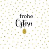 20 Napkins Merry Easter with Golden Dots Text Saying Spring