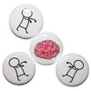 Zombies & Brains Fridge Magnet Set (25mm) - Made in