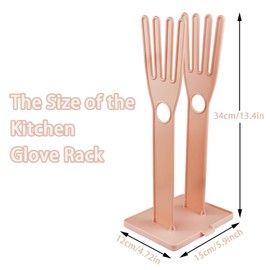 Bntyok Kitchen Gloves Holder Mitten Dryer Reusable Plastic Washing Rack Sink Holder Stand Pink