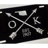 Diamond Etched Products Engraved Oklahoma OK State Car Tag Diamond