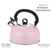 Buckingham 30811 Colour Coated Stainless Steel Camping Whistling Kettle with