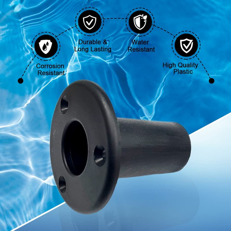 Folding Pontoon Ladders Insert Plugs - 1" Boat Yacht Hook