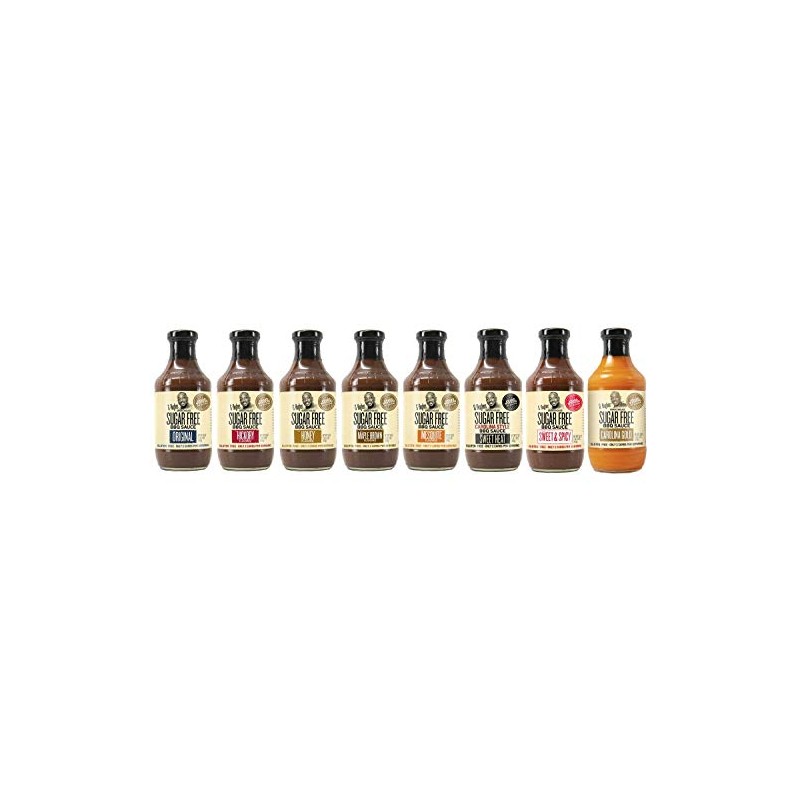 G Hughes Honey Flavored BBQ Sauce, Sugar Free, Gluten Free,