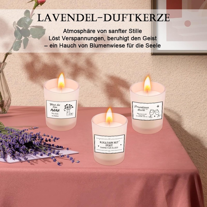 Muttertagsgeschenk Windlicht mit Gravur Duftkerze Schlüsselanhänger, Geschenke für Mama, Geburtstagsgeschenk