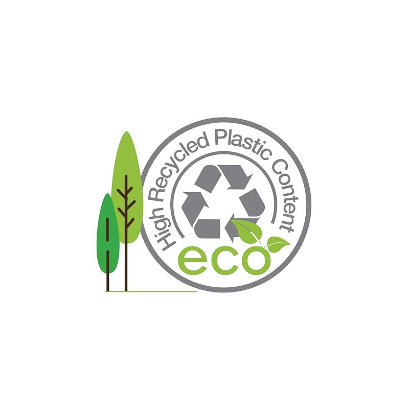 Rapesco 1085 ECO Full Length Stapler, 20 Sheet Capacity, Black