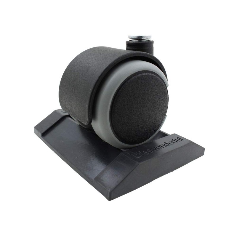 Lifeswonderful - 4X Dark Grey Rubber Castor Cups - Non