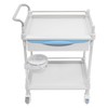 MhdunueSK Rolling Utility Cart, Medical Utility Cart with Drawers, 2-Tier