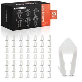 A-Premium 50PCS Nylon Fuel Line Retainer Clip Compatible with Ford F-150, F-250, F-350, Explorer, Focus, Mustang, Taurus, Expedition, E-150, E-250, Ranger & Lincoln Navigator & Mercury Cougar