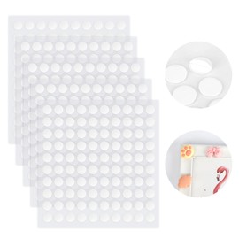 Sticky Putty,Clear Sticky Tack,Poster Tape,Double Sided Removable Stickys Tack,Removable Round Putty,Double-Sided Round No Traces Adhesive Sticke for Festival Decoration Renter Friendly (10mm, 500Pcs)