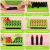 100 Pack 5ml Black and Green Lip Balm Containers with