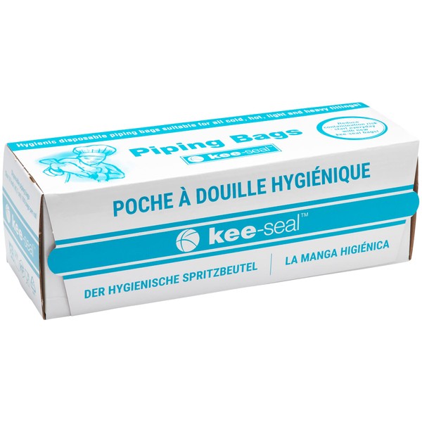 KEE-SEAL Disposable Pastry Bags, Piping Bag with Grip Tight Outer