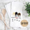 MEIKIUP Funny Dog Butt Kitchen Towel Labrador Dog Lover Gift