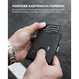 DODENSHA® MagSnap Airtag Men's Wallet with RFID Protection I Card Case Men I Smart Wallet Small for 10+ Cards I Wallet with Coin Compartment I Men's Wallet with AirTag Compartment I Men's Wallet,