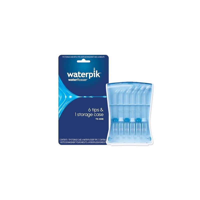 Waterpik Water Flosser Replacement Tips Set with Travel Case