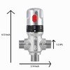 TreMax Thermostatic Mixing Valve,Shower Water Mixing Valve, With 1/2“G to