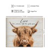Scottish Highland Cow Wall Art - Inspirational Quotes - Farm