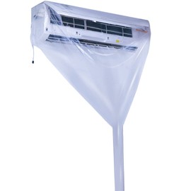 HMT 1st Generation Household Transparent Air Conditioner Cleaning Cover, Air Conditioning Cleaning Cover, Cleaning, Cleaning, Cleaning, Sheet, Wall Mounted Air Conditioner, Keeps Healthy Life, Secret, Tips to Lower Your Electricity Bill (S Size x 1)