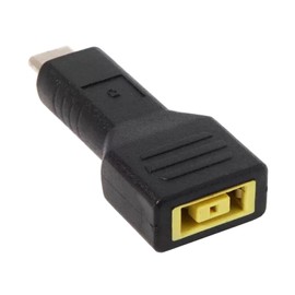 Yjcnelcr Power Adapter Type-C Male Plug ToLenovo Big Square Female PD Charger Power Supply Converer for Laptop Thinkpads USB C Adapter ForLenovo Square Interface Socket Power Adapter
