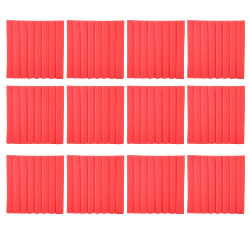 12Pcs SoundAbsorption Panels 8 Grooves Triangle Acoustic Foam Sound Proof