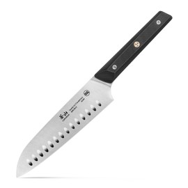 Cangshan TG Series 62182 Swedish 12C27 Steel Santoku Knife, 7-Inch, G10 Handle