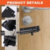 KOVOSCH Door Latch Lock Slide Bolt,3 Inch Security Sliding Latch
