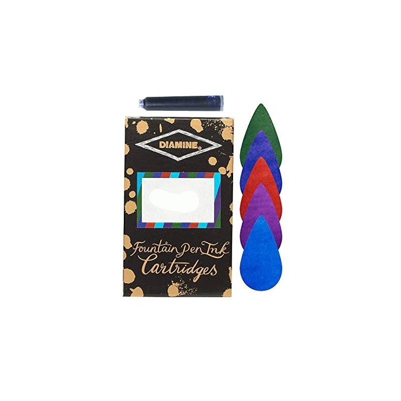 Diamine Cartridges Packs Mixed Regal (Standard Size)