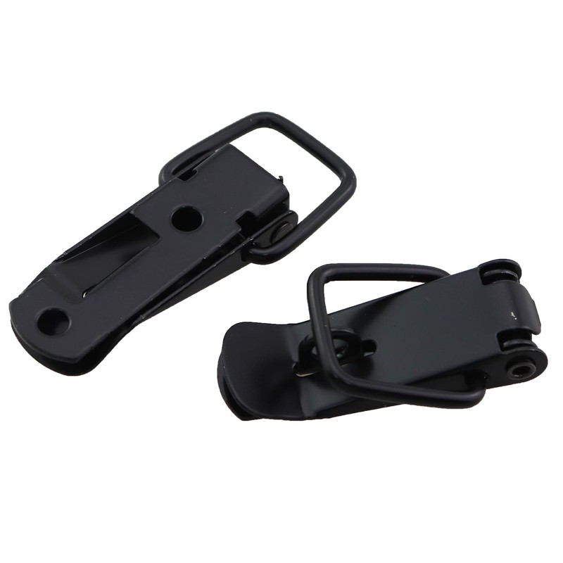 MDXing 2PCS Duckbill Hasp Black 106 Small with Locking Hole