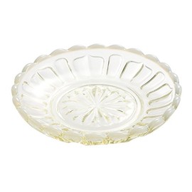 Hirota Glass Small Plate, Ancient Color, 3.8 inches (9.6 cm), Snow Flower 2239-OA