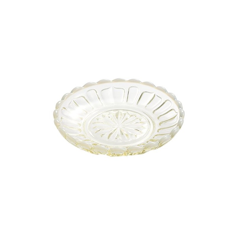 Hirota Glass Small Plate, Ancient Color, 3.8 inches (9.6 cm),