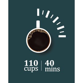 110 Cup Commercial Coffee Urn, 16L Double-wall Commercial Coffee Maker For Party Buffet Church Catering Wedding, Hot Coffee Beverage Dispenser, Hot Water Urn-Silver