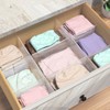 Onerbuy 8pcs Adjustable Grid Drawer Dividers DIY Plastic Closet Separator